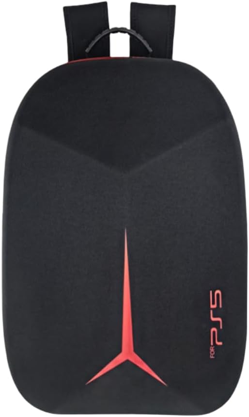 PS5 Backpack, 5 Colours Available, Sleek Y-Design, Padded Shoulder Straps Red