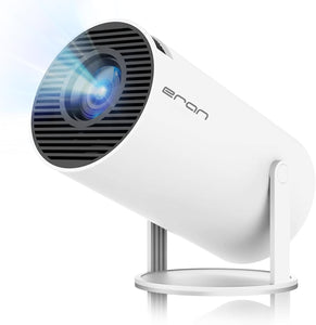 ear&ear Mini Projector, HY300 PRO Portable Projector, Support 4K 1080P Dual Band WIFI6 5G Wireless 5.0 Bluetooth Android 11, 180° Rotation, Auto Keystone Correction, Projector