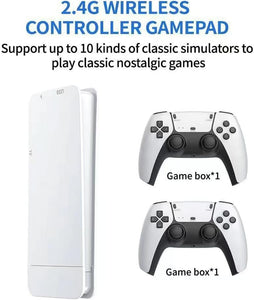 M15 Wireless Retro Game Console Stick, Nostalgia Gaming Stick, Plug & Play TV Video Gaming Stick with 128G SD &Built-in 30000+ Games, 4K HDMI Output,2.4G Wireless Controllers