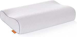 Sweetnight Pillows Memory Foam Pillow - Anti Snore Contour Cervical Cooling Bed Pillows for Night Sweats with Washable Pillow case 60 X 40cm, White