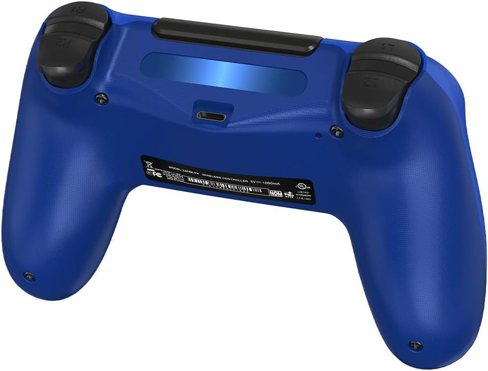 TIANHOO Wireless Controller for PS4, with Vibration Feedback, Motion Sensing, Touchpad, Light Bar, Share, Speaker, 3.5mm Headphone Jack (Blue)
