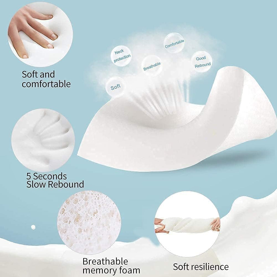 viewstar Pillow, Memory Foam Pillow, Orthopedic Pillow for Neck Pain Cervical Contour Memory Foam Pillow, Specialty Medical Pillows for Neck Pain, Contour Pillow (Reguler) (Rectangular)