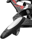 Remote Control Flying Drone with Aircraft Design, Black and Red Colour Scheme, Wireless Controller