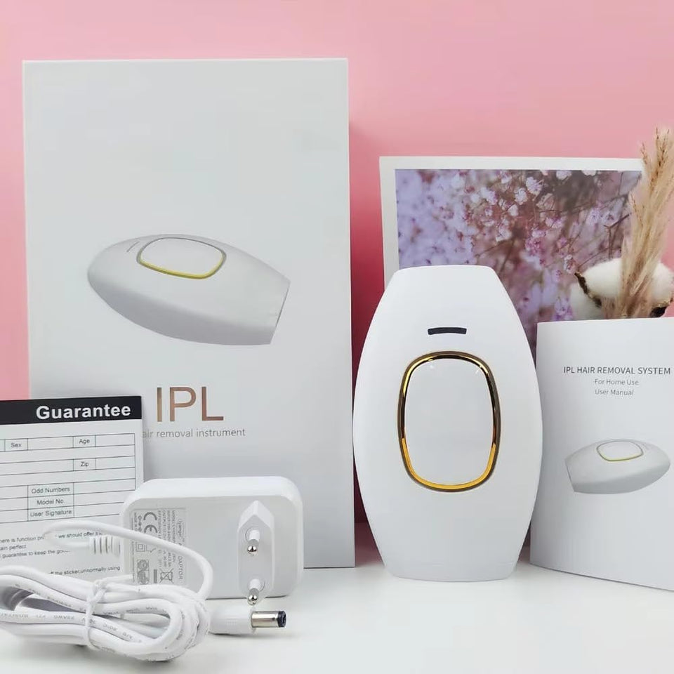 Laser Hair Removal Device – Permanent Hair Reduction for Women, Portable Home-Use Epilator with Adjustable Intensity, Painless & Safe Treatment for Face, Legs, Arms & Bikini Line – Salon Results