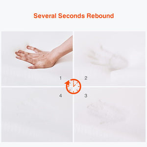 Sweetnight Pillows Memory Foam Pillow - Anti Snore Contour Cervical Cooling Bed Pillows for Night Sweats with Washable Pillow case 60 X 40cm, White