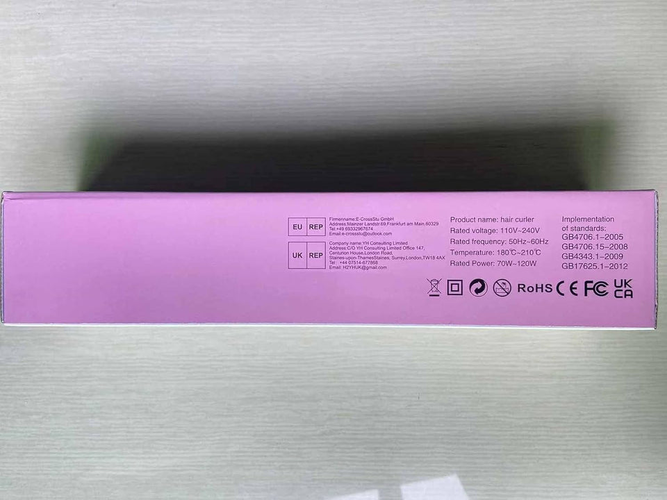 Three Barrel Hair Waver 25MM Big Wave Hair Curling Iron Wand with Two Speed Temperature Control, Ceramic Tourmaline Triple Barrels, Dual Voltage Crimp