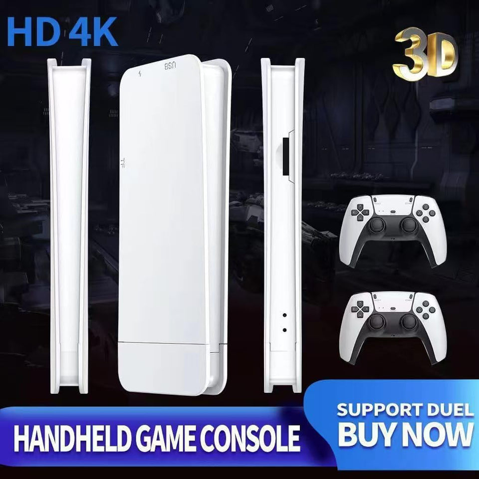 M15 Wireless Retro Game Console Stick, Nostalgia Gaming Stick, Plug & Play TV Video Gaming Stick with 128G SD &Built-in 30000+ Games, 4K HDMI Output,2.4G Wireless Controllers