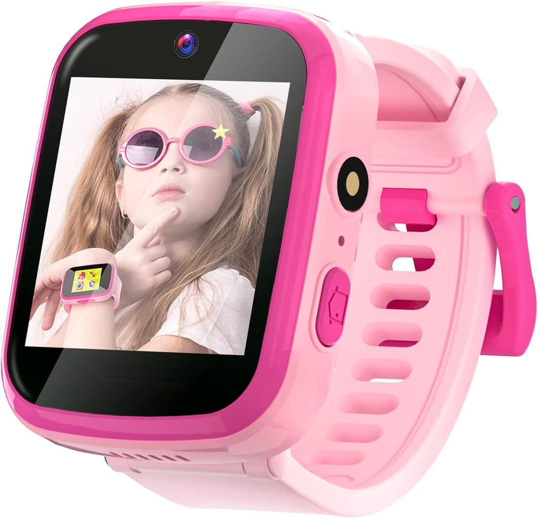 Yehtta Smart Watch for Kids 3-8 - HD Dual Camera, Touch Screen, USB Charging - All-in-One Educational Toy - Pink Birthday Gift for Girls
