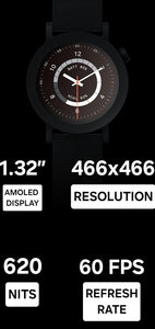 CMF BY NOTHING Watch Pro 2, 1.32" AMOLED, Auto-Brightness,Gesture Control, 3D Warmup Wuide, GPS Smartwatch (Dark Grey)