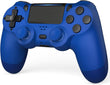 TIANHOO Wireless Controller for PS4, with Vibration Feedback, Motion Sensing, Touchpad, Light Bar, Share, Speaker, 3.5mm Headphone Jack (Blue)