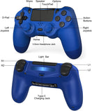 TIANHOO Wireless Controller for PS4, with Vibration Feedback, Motion Sensing, Touchpad, Light Bar, Share, Speaker, 3.5mm Headphone Jack (Blue)