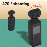 Yosoo 4K HD Mini Action Camera with WiFi and Microphone for Outdoor Adventures, Handheld Action Camera WiFi Enabled Pocket Camcorder 4K HD 270° Rotatable for Filming Video
