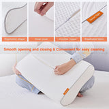 Sweetnight Pillows Memory Foam Pillow - Anti Snore Contour Cervical Cooling Bed Pillows for Night Sweats with Washable Pillow case 60 X 40cm, White