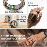 DEKELIFE Smart Ring for Men and Women, Smart Ring Sleep Monitoring/Heart Rate/SpO2, 100+ Sports Modes IP68 Waterproof Smartrings Activity Trackers Pedometer Android iOS
