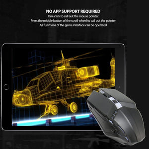 Bewinner Half Hand Gaming Keyboard and Mouse Combo, 4 in 1 Mobile Game Combo Pack, Mobile Gamepad Controller, One Handed Gaming Keyboard, Mouse Converter, Adjustable Phone Stand, 03NUPGTBVW