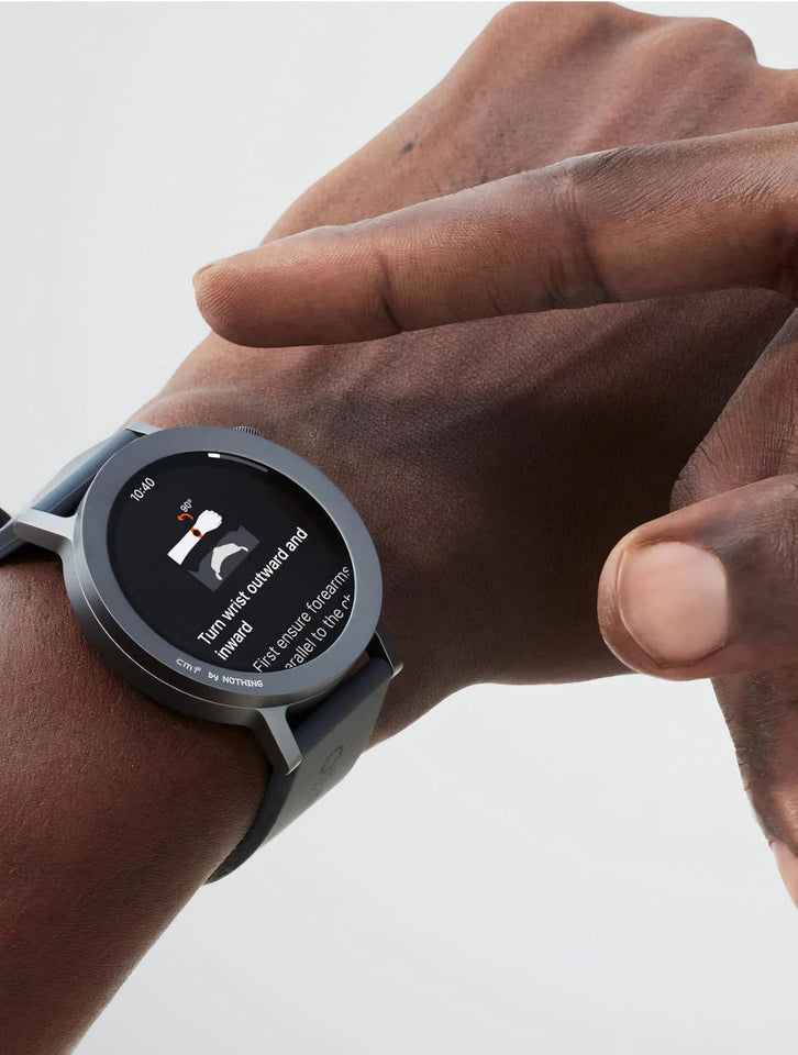 CMF BY NOTHING Watch Pro 2, 1.32" AMOLED, Auto-Brightness,Gesture Control, 3D Warmup Wuide, GPS Smartwatch (Dark Grey)
