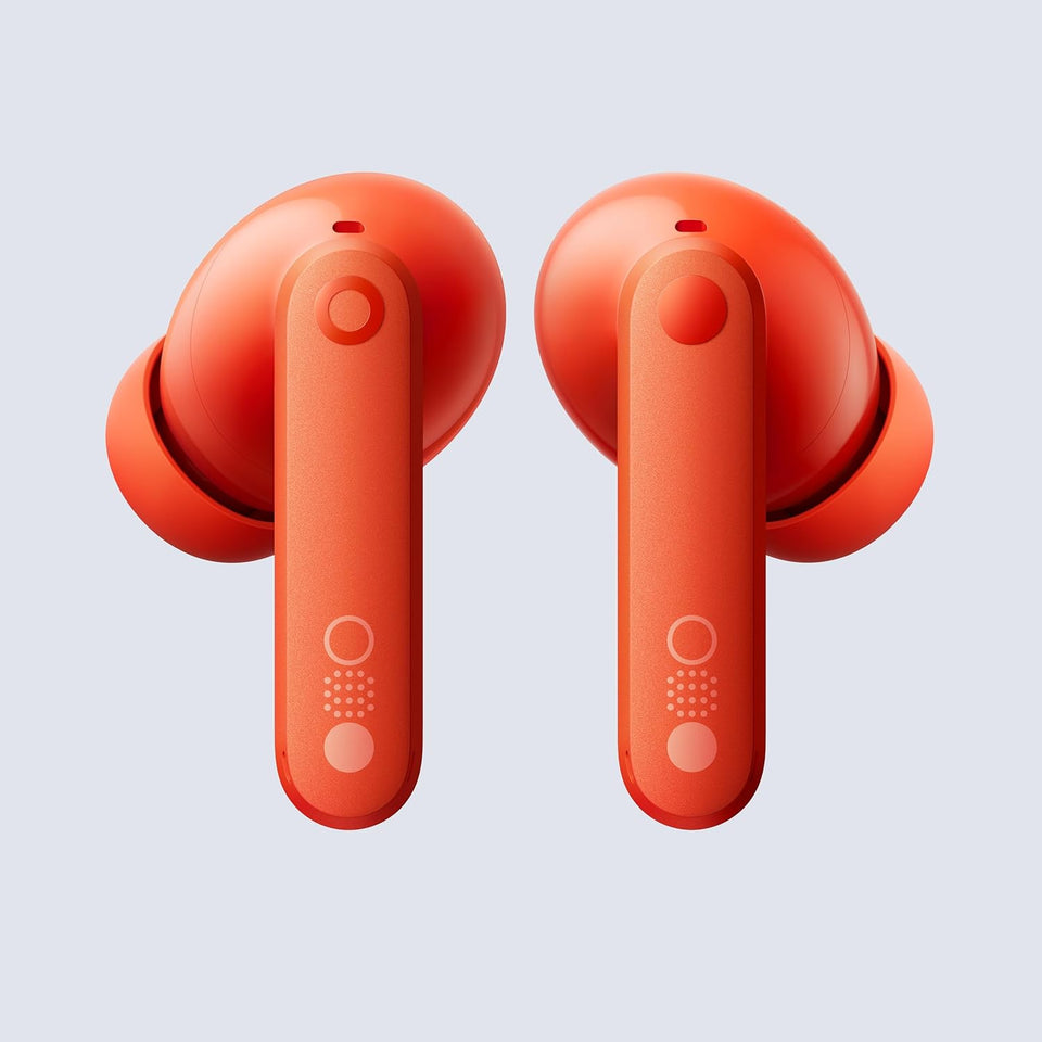 CMF by Nothing Buds Pro 2 Bluetooth Earbuds, ChatGPT Integrated, TWS with Clear Voice Technology 2.0, 50 dB Smart ANC, Up to 11 hrs Battery, Spatial Audio Effect, IP55, Orange, Middle East Version