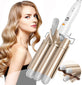 Three Barrel Hair Waver 25MM Big Wave Hair Curling Iron Wand with Two Speed Temperature Control, Ceramic Tourmaline Triple Barrels, Dual Voltage Crimp