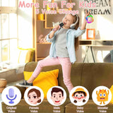 VARNI Fashion Nail Drill Kids Adults with Wireless Mics Portable Karaoke Bluetooth Speaker & Dynamic Lights Birthday Gift for Girls, Boys & Toddlers Ages 4,5,6,7,8,9,10,12+ Year Old (Multi)