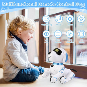 Britik Robot Dog Toys for Kids 8 9 10 11 12, Remote Control Dogs, Robot Dog for Kids 8-12, Pet Robotic, Electric Dog Toy, Robotic Dogs, Toys for 5 6 7 8 9 10 11 12 Years Old Boys Girls, Blue, Y878