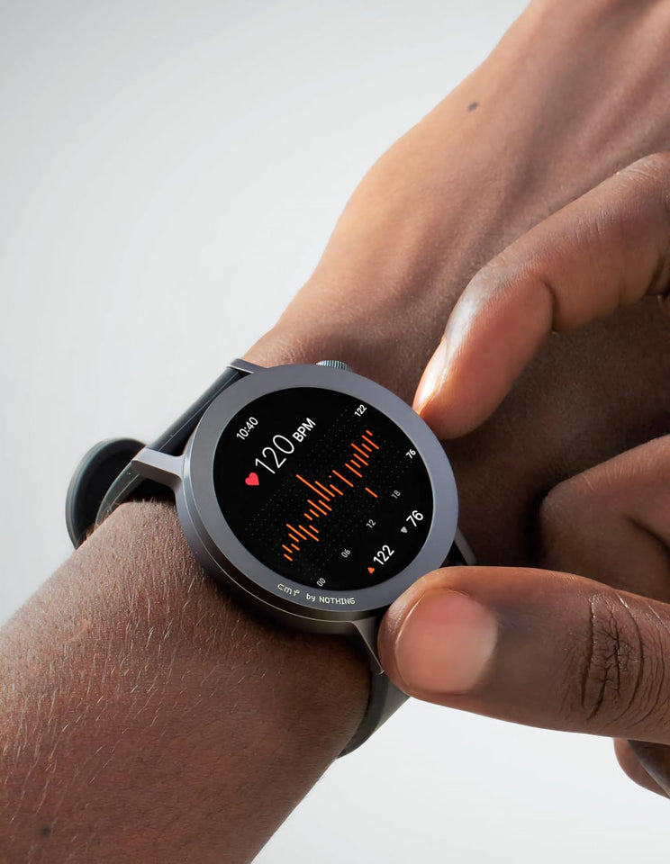 CMF BY NOTHING Watch Pro 2, 1.32" AMOLED, Auto-Brightness,Gesture Control, 3D Warmup Wuide, GPS Smartwatch (Dark Grey)