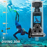Yosoo 4K HD Mini Action Camera with WiFi and Microphone for Outdoor Adventures, Handheld Action Camera WiFi Enabled Pocket Camcorder 4K HD 270° Rotatable for Filming Video