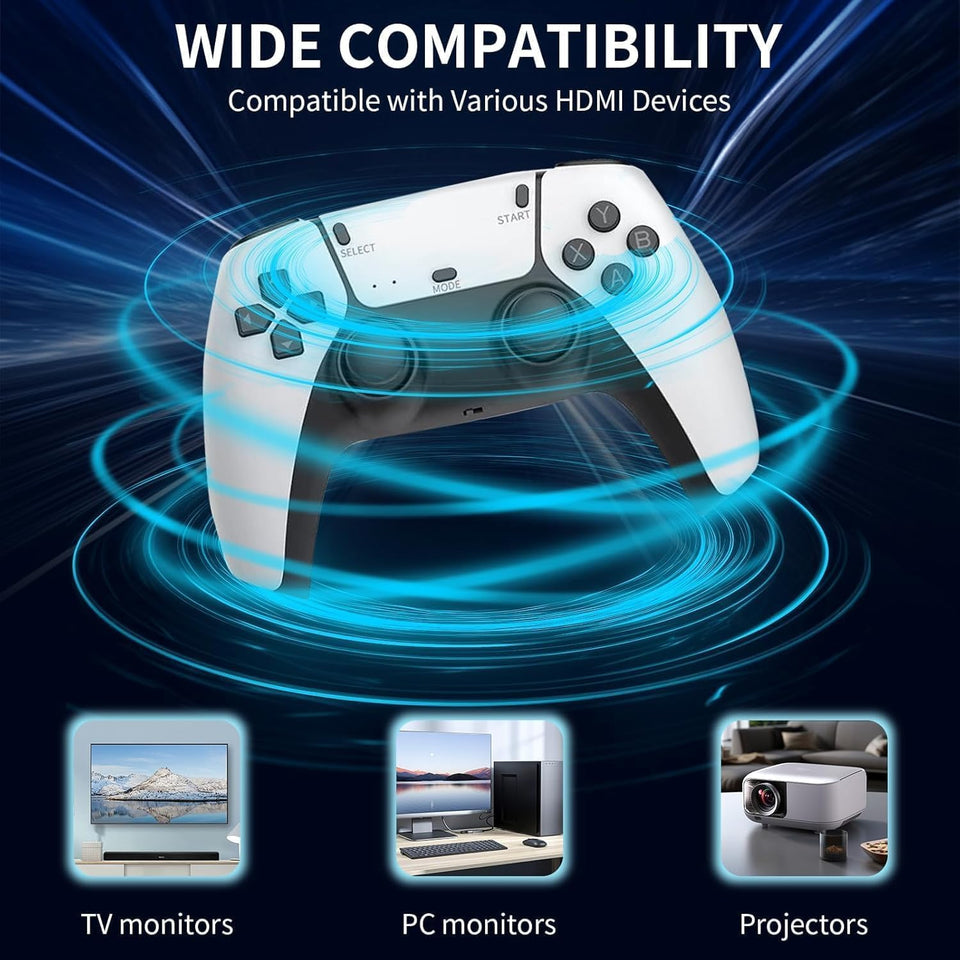 2025 New Retro Gaming Stick – Plug & Play Retro Gaming Console with 21500+ Classic Video Games, 4K HDMI Game Stick, Upgraded Wireless Controllers, Video Game Console for TV (Standard Edition)