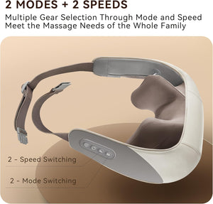 SORELAX Mini Shiatsu Neck Massager, Shoulder Neck Massager with Heat for Pain Relief Deep Tissue, Neck, Back, Shoulder, Leg Electric Kneading Massager, Perfect Gifts for Men Women Dad Mom (Grey)