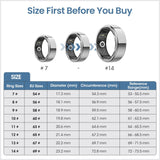 DEKELIFE Smart Ring for Men and Women, Smart Ring Sleep Monitoring/Heart Rate/SpO2, 100+ Sports Modes IP68 Waterproof Smartrings Activity Trackers Pedometer Android iOS