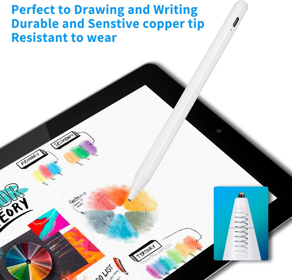 EVACH Stylus Pens for Samsung Galaxy Tab A9+/A8/A7 Pencil, Capacitive High Sensitivity Digital Pencil with 1.5mm Ultra Fine Tip Stylus Pencil for Samsung Galaxy Tab A9+/A8/A7 Pen, White