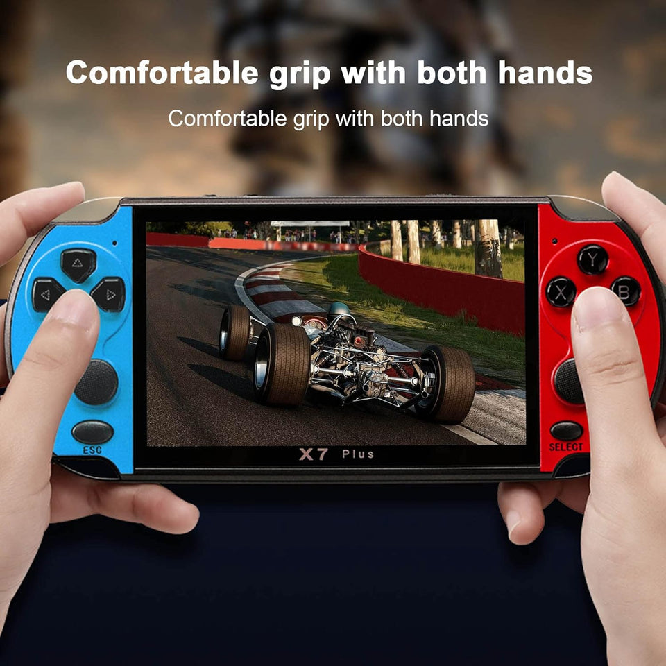 lilistore 5.1inch X7 Plus Video Game Console Handheld Game Players Double Rocker 8GB Memory Built in 1000 Games MP5 Game Controller