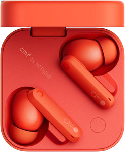 CMF by Nothing Buds Pro 2 Bluetooth Earbuds, ChatGPT Integrated, TWS with Clear Voice Technology 2.0, 50 dB Smart ANC, Up to 11 hrs Battery, Spatial Audio Effect, IP55, Orange, Middle East Version