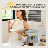 HAILASRE Multifunctional 4 in 1 Espresso Coffee Machine, 19 Bar, for NES-presso Original/lor/Dolce Gusto/Ground Coffee Capsules Small Automatic Capsule Coffee Machine(Gray)