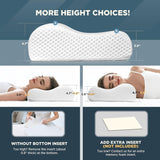 viewstar Pillow, Memory Foam Pillow, Orthopedic Pillow for Neck Pain Cervical Contour Memory Foam Pillow, Specialty Medical Pillows for Neck Pain, Contour Pillow (Reguler) (Rectangular)