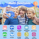 Mgaolo Kids Camera Toys for 3-12 Years Old Boys Girls Children,Portable Child Digital Video Camera with Silicone Cover, Christmas Birthday Gifts for Toddler Age 3 4 5 6 7 8 9 (Blue)