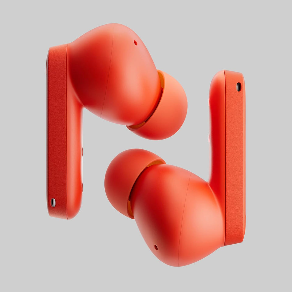 CMF by Nothing Buds Pro 2 Bluetooth Earbuds, ChatGPT Integrated, TWS with Clear Voice Technology 2.0, 50 dB Smart ANC, Up to 11 hrs Battery, Spatial Audio Effect, IP55, Orange, Middle East Version