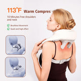 Cordless Neck & Shoulder Massager with Heat - 6D Deep Kneading for Neck, Shoulder, Back, Waist & Leg Use - Near Silent - Gifts for Women & Men
