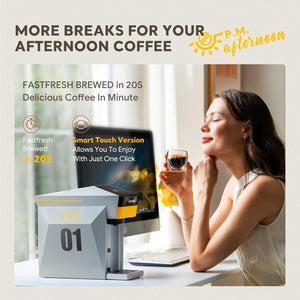 HAILASRE Multifunctional 4 in 1 Espresso Coffee Machine, 19 Bar, for NES-presso Original/lor/Dolce Gusto/Ground Coffee Capsules Small Automatic Capsule Coffee Machine(Gray)