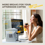 HAILASRE Multifunctional 4 in 1 Espresso Coffee Machine, 19 Bar, for NES-presso Original/lor/Dolce Gusto/Ground Coffee Capsules Small Automatic Capsule Coffee Machine(Gray)
