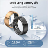 DEKELIFE Smart Ring for Men and Women, Smart Ring Sleep Monitoring/Heart Rate/SpO2, 100+ Sports Modes IP68 Waterproof Smartrings Activity Trackers Pedometer Android iOS