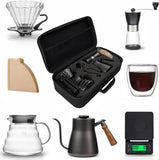 SALE V60 Coffee Maker Gift set Accessories Kitchen V60 Scale with timer Pour Over Kettle Server Paper Filter