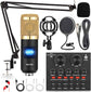 ALPOWL Podcast Equipment Bundle, Audio Interface with All in One Live Sound Card and Condenser Microphone, Perfect for Recording, Broadcasting, Live Streaming (Gold)