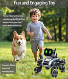 Robot Dog Toy Remote Control Car for Kids 8 Wheels Hand Controlled RC Stunt Car Toys for Boys Age 6 7 8 9 10 11 12 13 Year