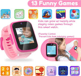 Yehtta Smart Watch for Kids 3-8 - HD Dual Camera, Touch Screen, USB Charging - All-in-One Educational Toy - Pink Birthday Gift for Girls