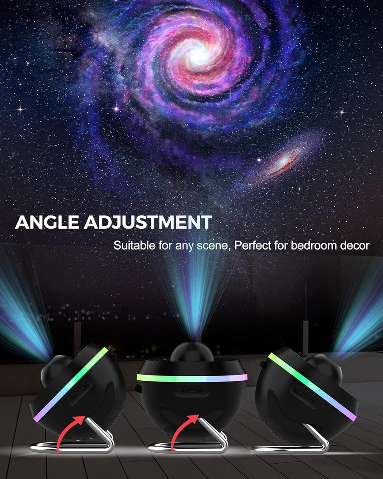 Galaxy 13 in 1 Planetarium Star Projector - Solar System for Kids Bedroom Ceiling Decor - Realistic Starry Sky Night Light With Timer, Dynamic Meteor, RGB Lighting Effects