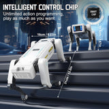 Petma Smart Robot Dog, AI Dog Programmable STEM Toy with Dance, Kungfu & Voice Control, 25+ Interactive Actions, App/Remote Control, Rechargeable Gift for Kids Ages 6+ (iOS & Android)