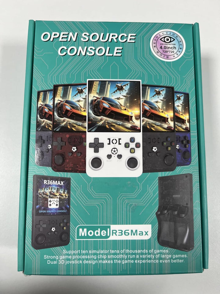 xiskt Portable Handheld Video Games with 64 GB Internal Memory and 18,000+ Classic Games, Portable Video Game Console with Linux System, 4.0 Inch IPS Screen, 4000 mAh Battery