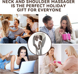 SORELAX Shiatsu Back Shoulder and Neck Massager for Pain Relief Deep Tissue, Electric Massager with Heat, Neck, Back, Shoulder, Trapezius Muscle Relaxation Massage Pillow, Ideal Gift (Grey)