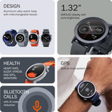 CMF BY NOTHING Watch Pro 2, 1.32" AMOLED, Auto-Brightness,Gesture Control, 3D Warmup Wuide, GPS Smartwatch (Dark Grey)