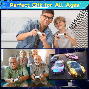 Retro Gaming Console, 20,000+ Retro Game Stick, 23 Emulators, 4K HD HDMI TV Game Stick, Includes 2 Wireless 2.4GHz Controllers,Plug & Play Video Games for TV(64GB)